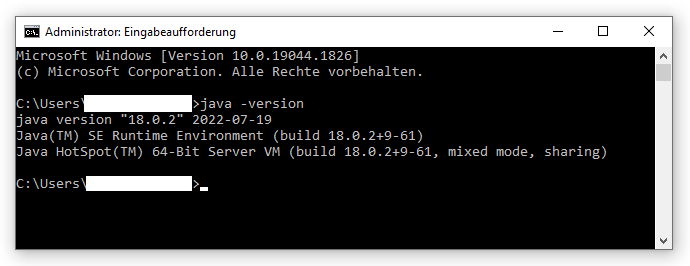 Using java -version to check your Vava version in the CLI.